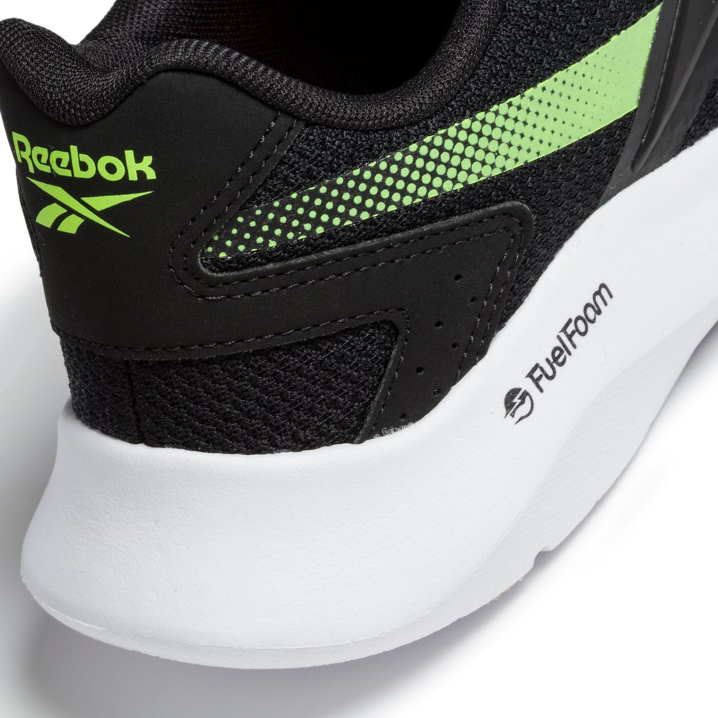 Scarpe da running nere in tessuto mesh con suola FuelFoam Reebok Energylux 2.0