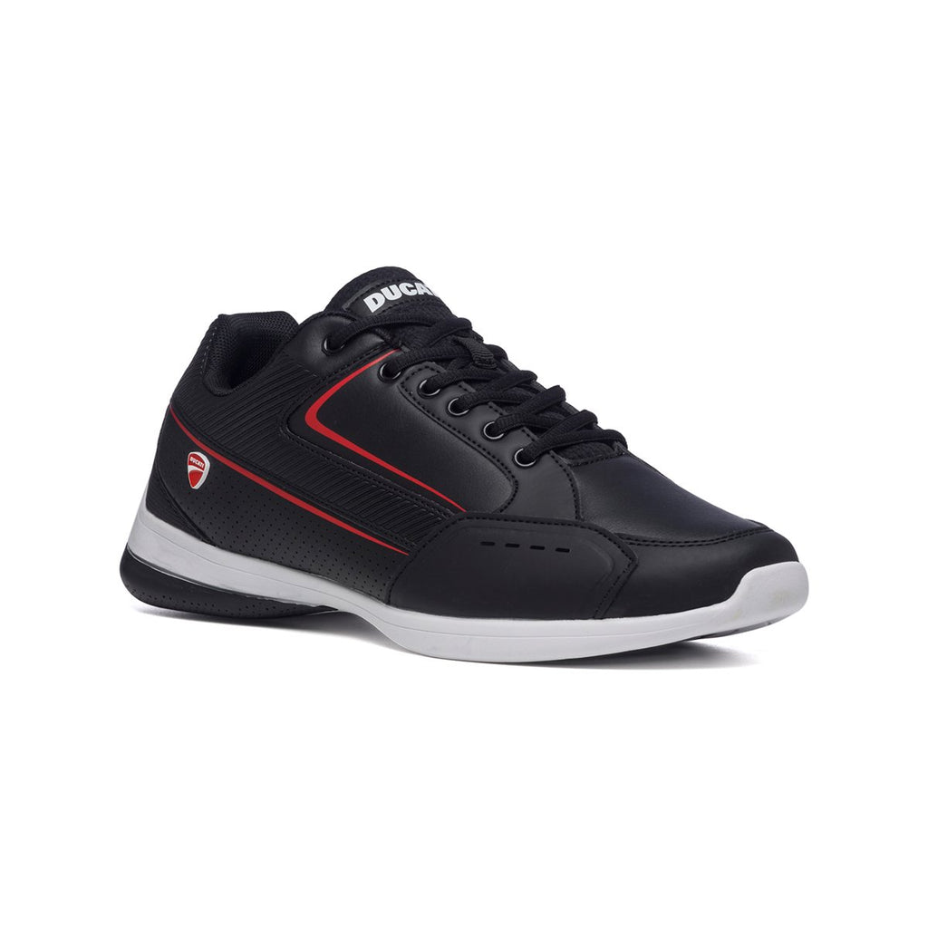 Sneakers nere con dettagli traforati e logo laterale Ducati Lombardone