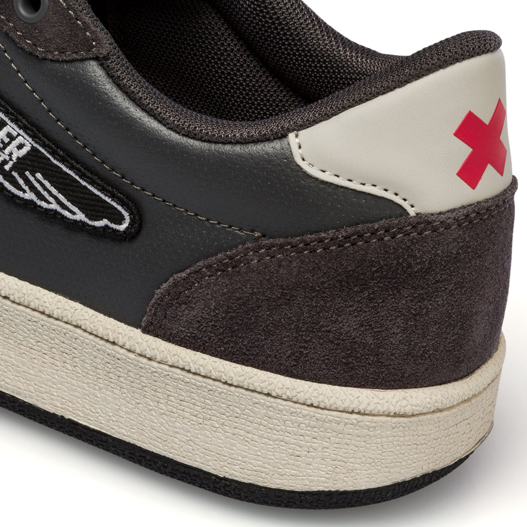 Sneakers da uomo grigie con logo laterale Scrambler Ducati Wing Low