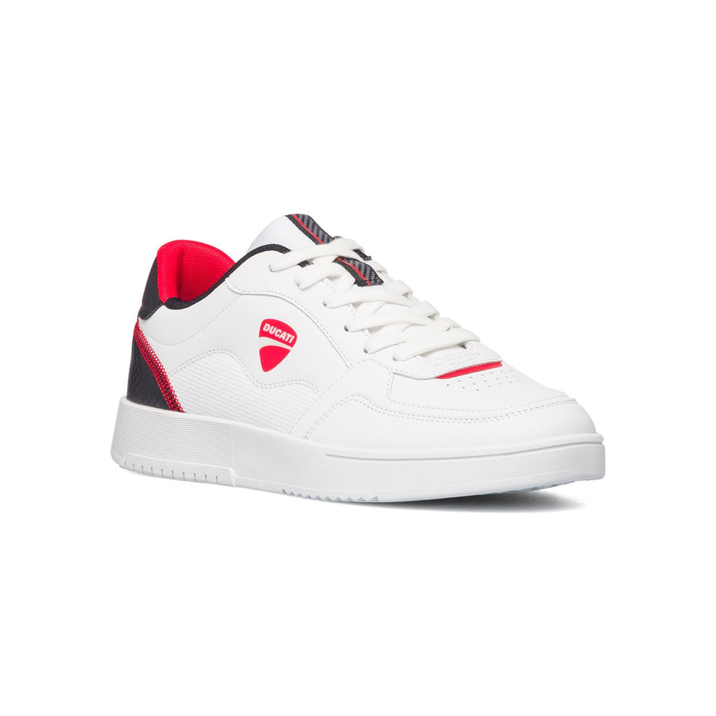 Sneakers bianche con logo laterale Ducati Jerez