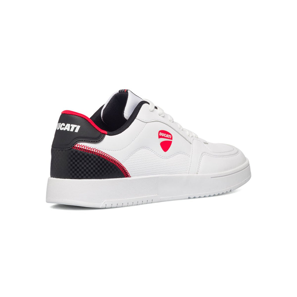 Sneakers bianche con logo laterale Ducati Jerez