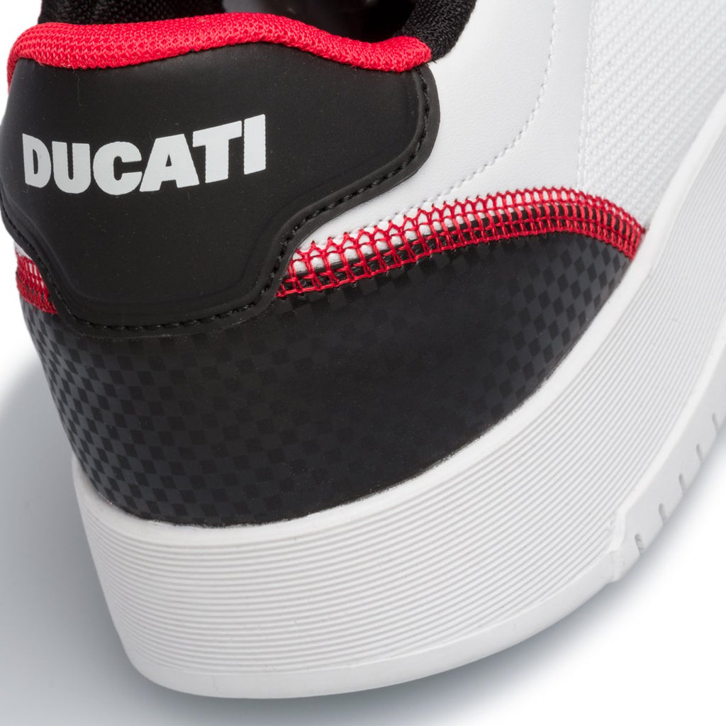 Sneakers bianche con logo laterale Ducati Jerez