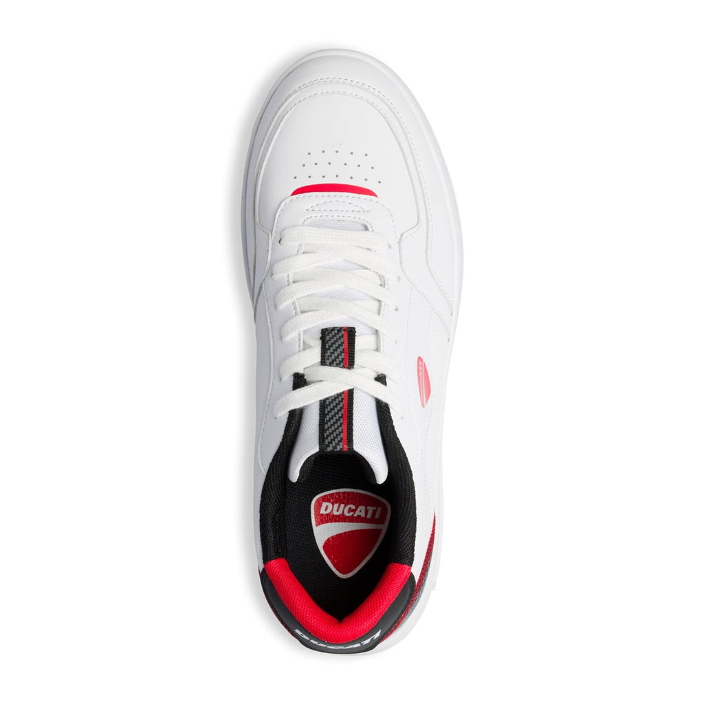 Sneakers bianche con logo laterale Ducati Jerez