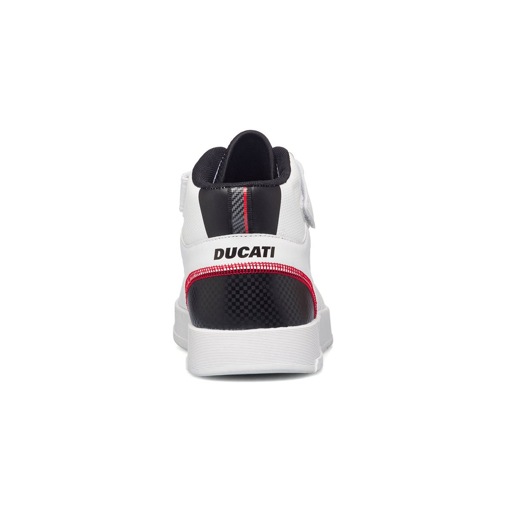 Sneakers alte bianche con logo laterale Ducati Spielberg