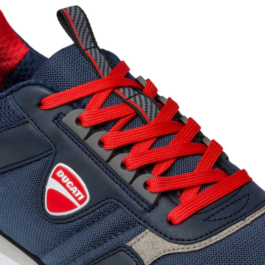 Sneakers blu navy con logo laterale Ducati Torretta