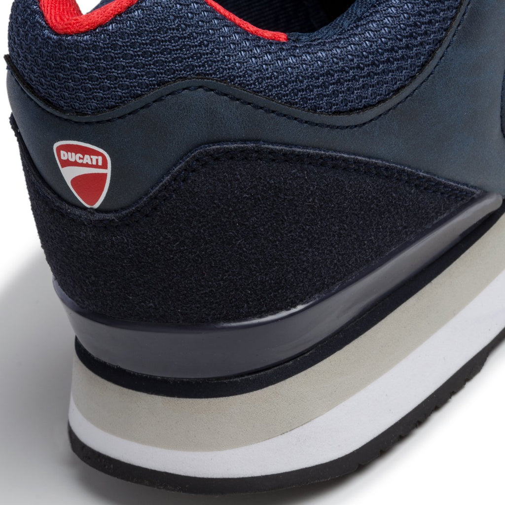 Sneakers blu navy con logo laterale Ducati Torretta