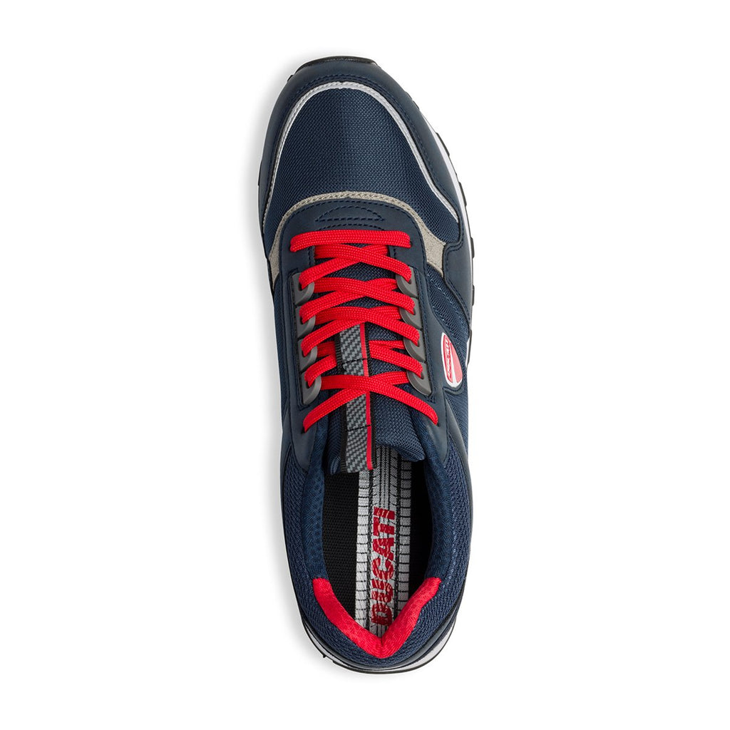 Sneakers blu navy con logo laterale Ducati Torretta