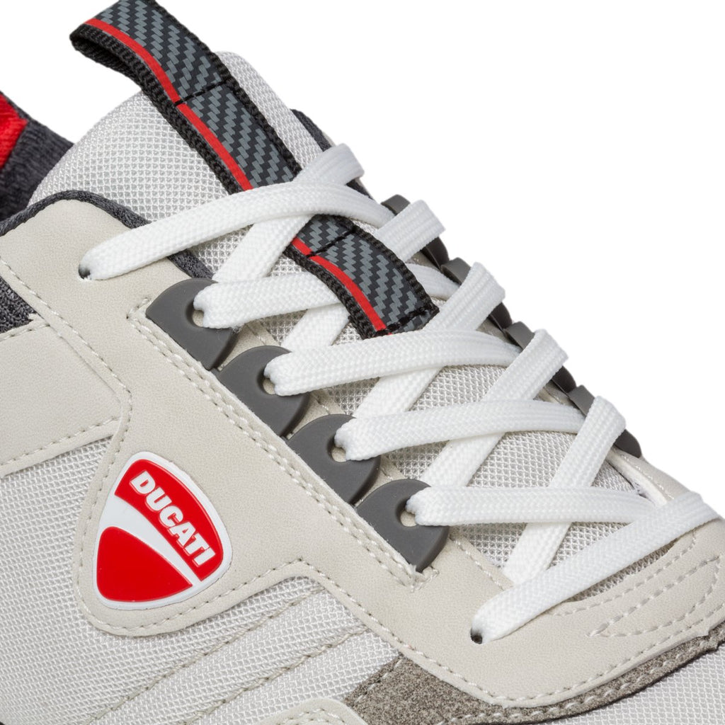 Sneakers bianche con logo laterale Ducati Torretta