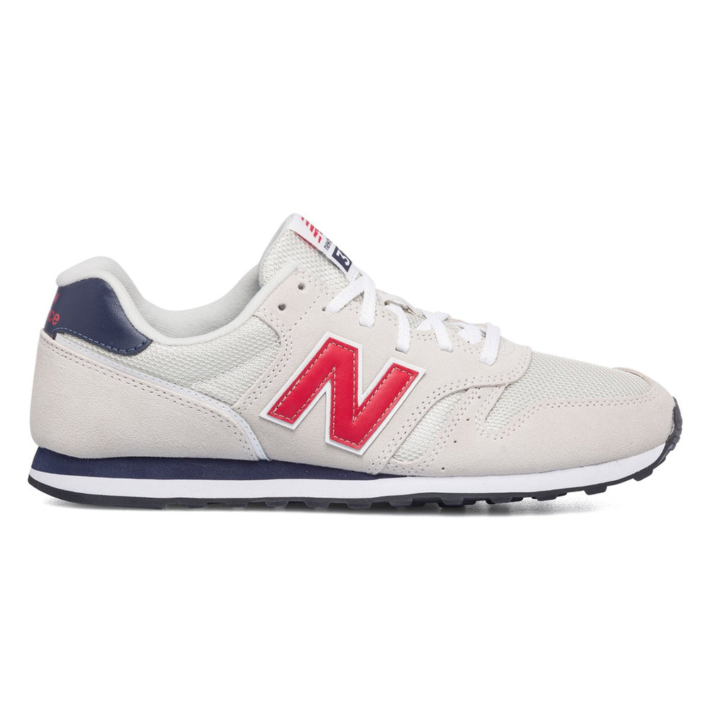 Sneakers beige in similpelle e tessuto con logo laterale New Balance 373