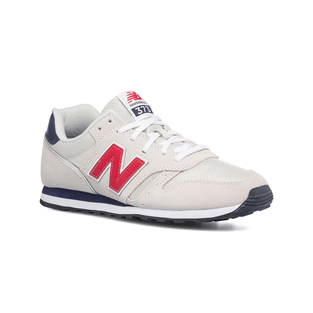 Sneakers beige in similpelle e tessuto con logo laterale New Balance 373