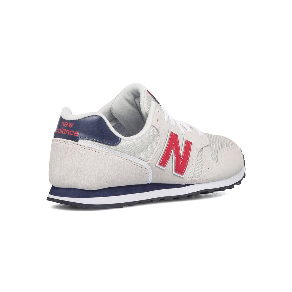 Sneakers beige in similpelle e tessuto con logo laterale New Balance 373