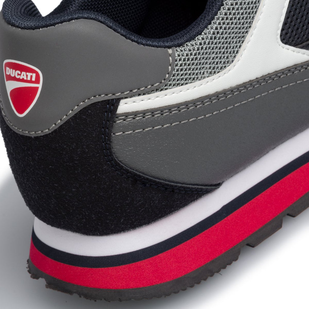 Sneakers nere e grigie con dettagli rossi Ducati Arsene