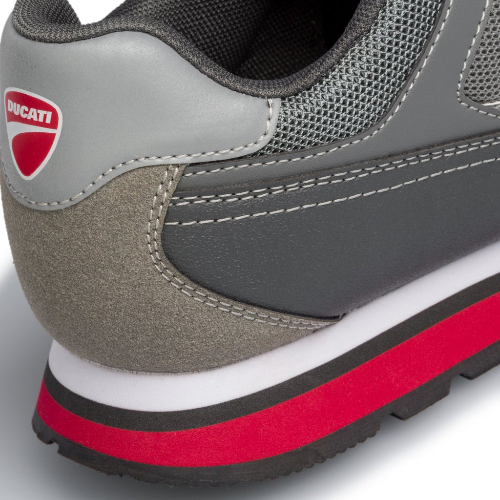 Sneakers grigie con dettagli rossi Ducati Arsene