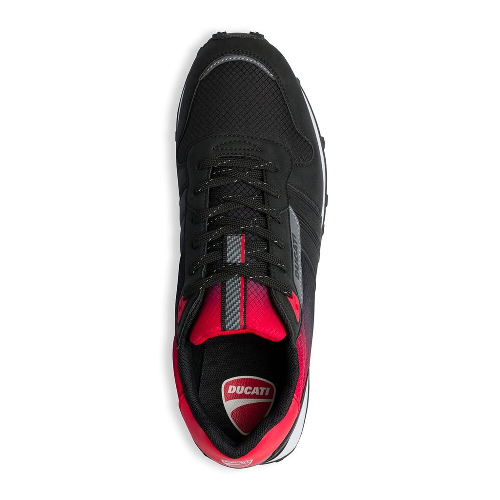 Sneakers nere e rosse con logo laterale Ducati Materassi