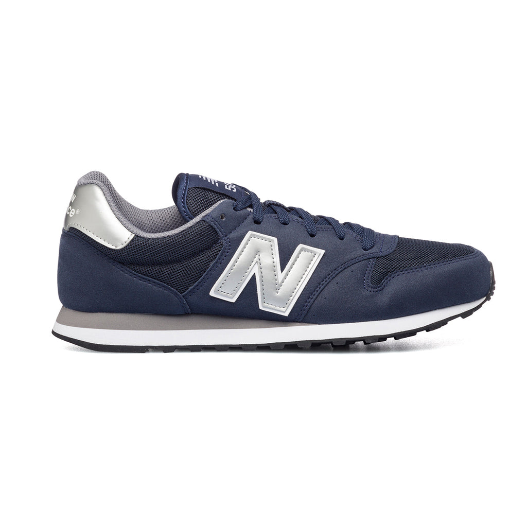 Scarpe sportive blu da uomo con logo argento New Balance 500