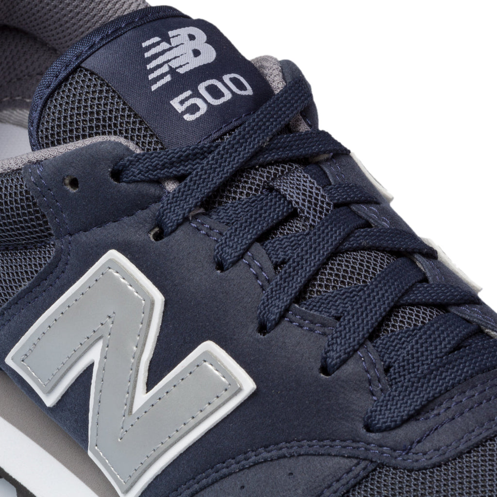 Scarpe sportive blu da uomo con logo argento New Balance 500