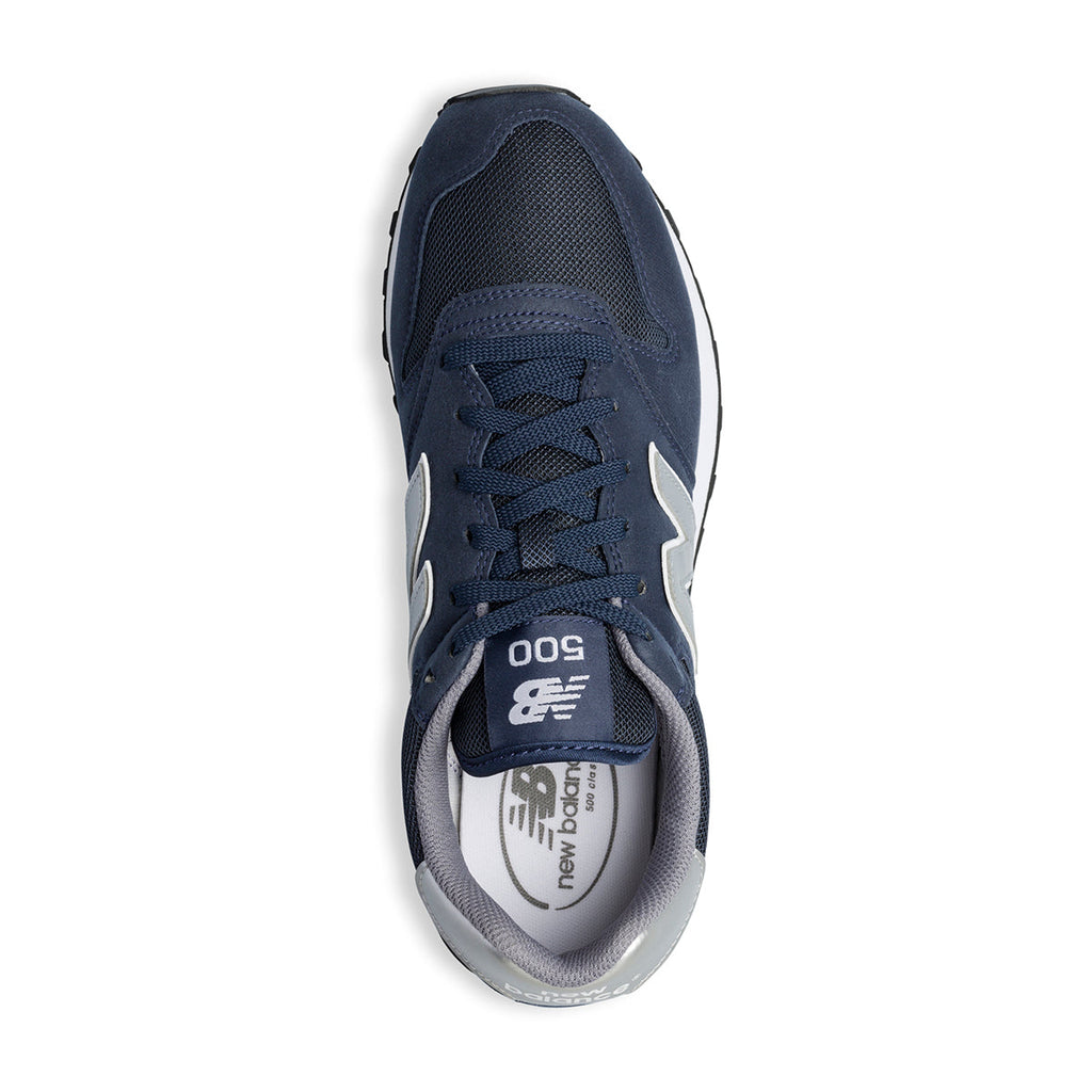 Scarpe sportive blu da uomo con logo argento New Balance 500