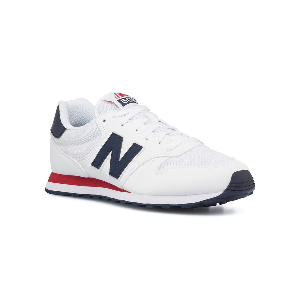 Scarpe sportive bianche da uomo con logo laterale New Balance 500