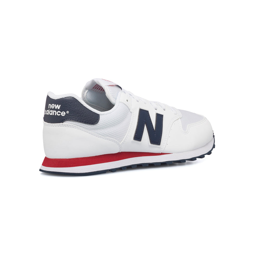 Scarpe sportive bianche da uomo con logo laterale New Balance 500