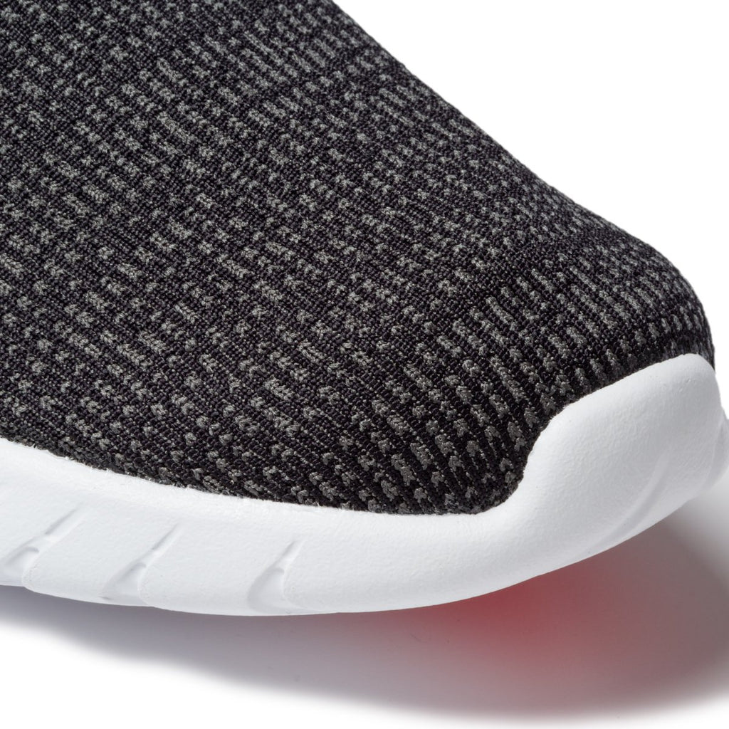 Scarpe da running nere in tessuto mesh con strisce laterali adidas Kaptir