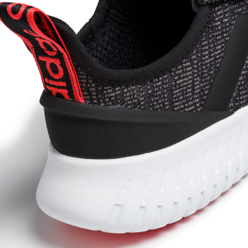 Scarpe da running nere in tessuto mesh con strisce laterali adidas Kaptir