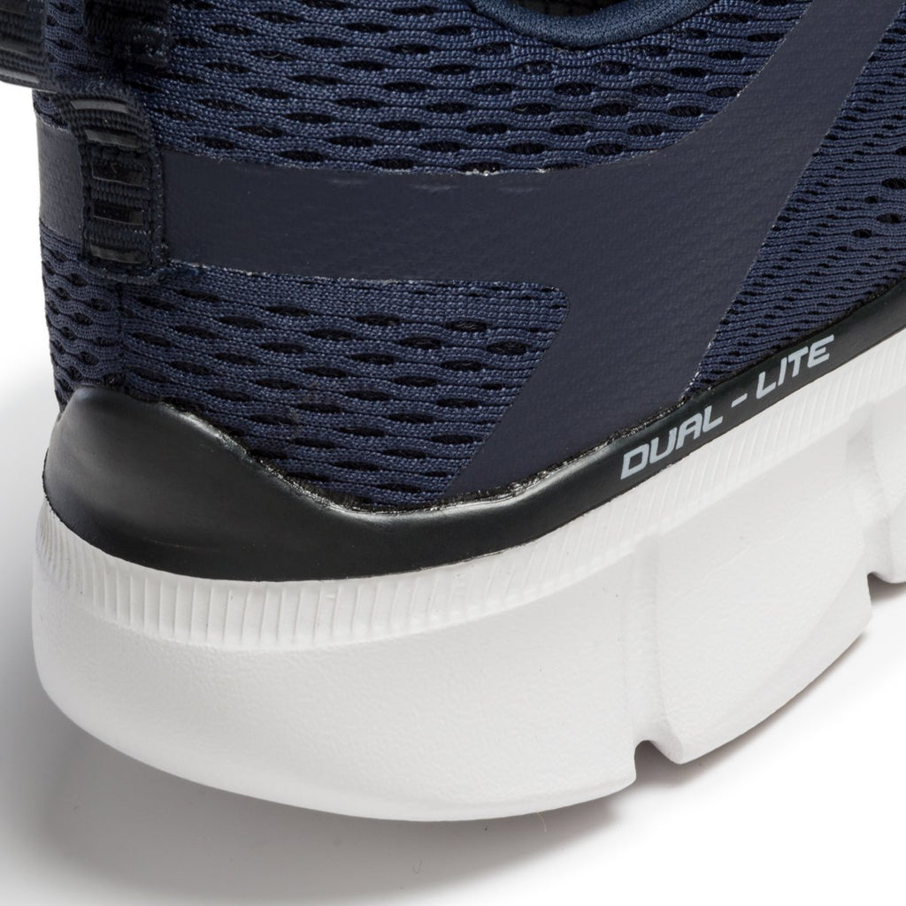 Scarpe da running blu con sottopiede Memory Foam e intersuola Dual-Lite Skechers Equalizer 3.0
