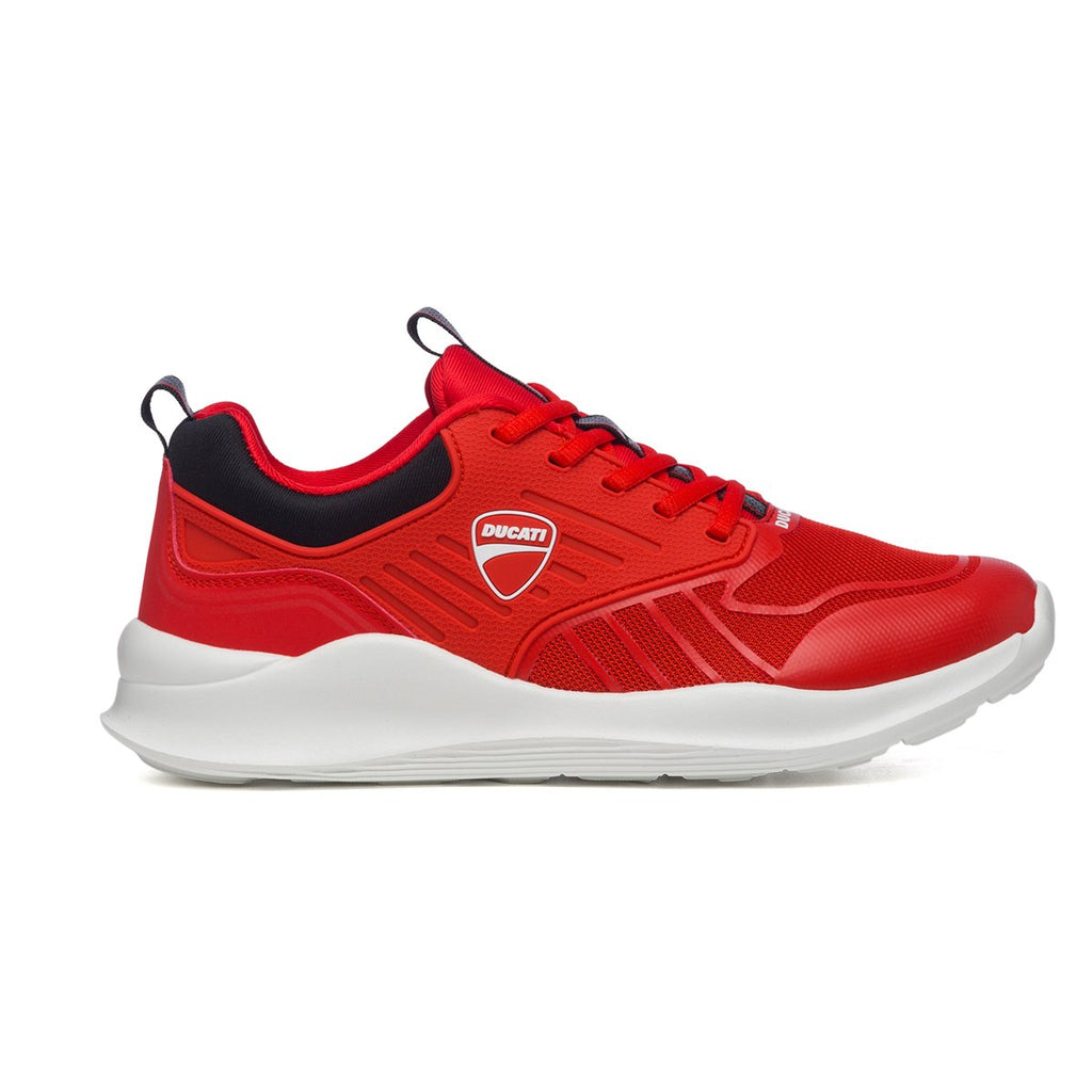 Scarpe da running rosse con logo laterale Ducati Alexis