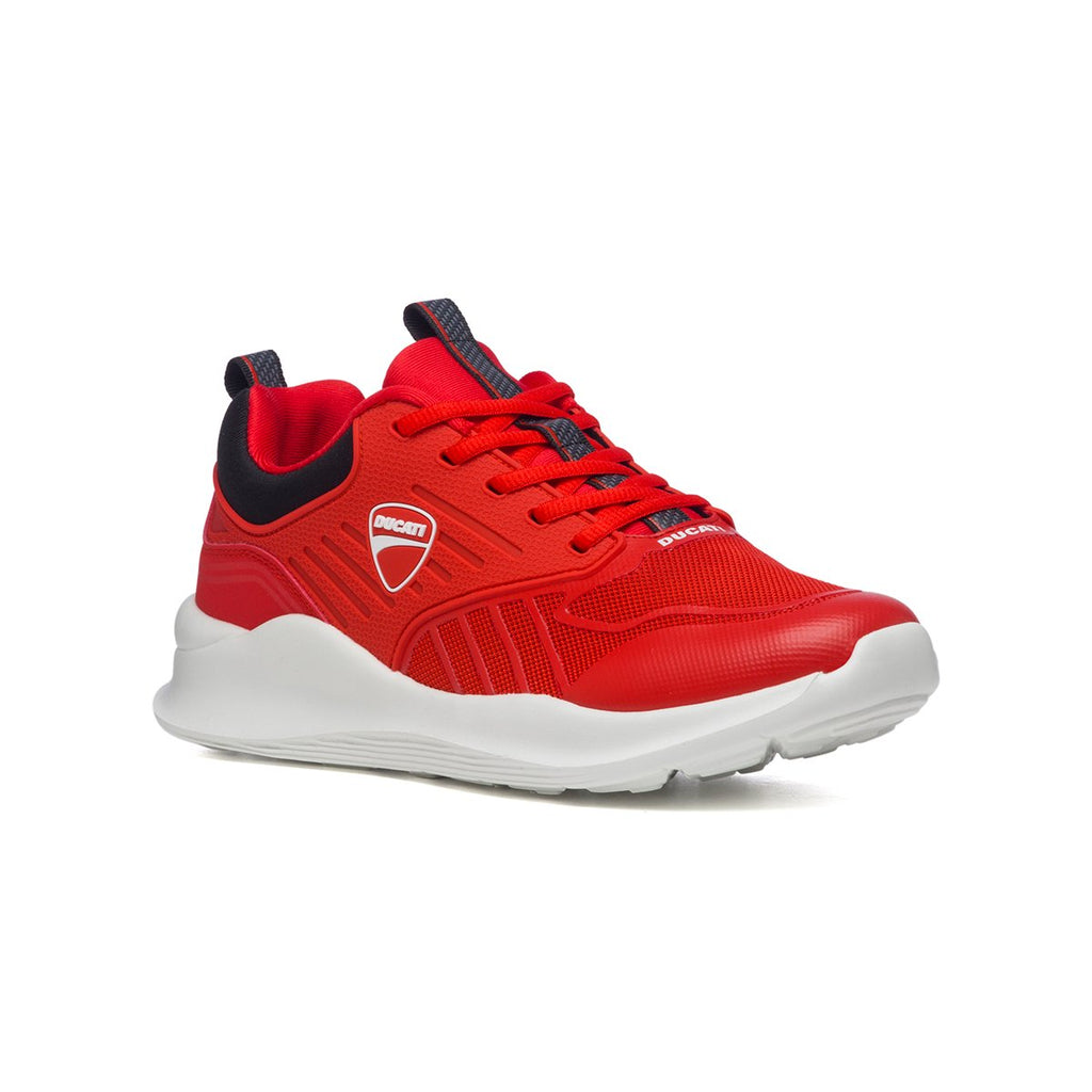 Scarpe da running rosse con logo laterale Ducati Alexis