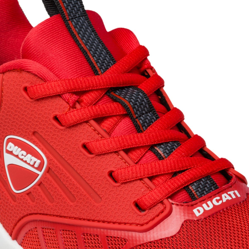 Scarpe da running rosse con logo laterale Ducati Alexis