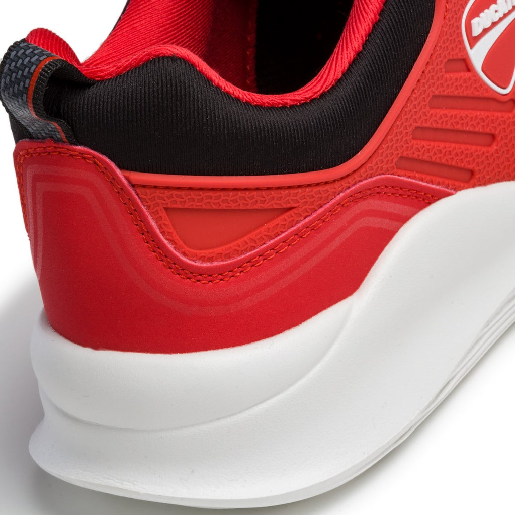 Scarpe da running rosse con logo laterale Ducati Alexis