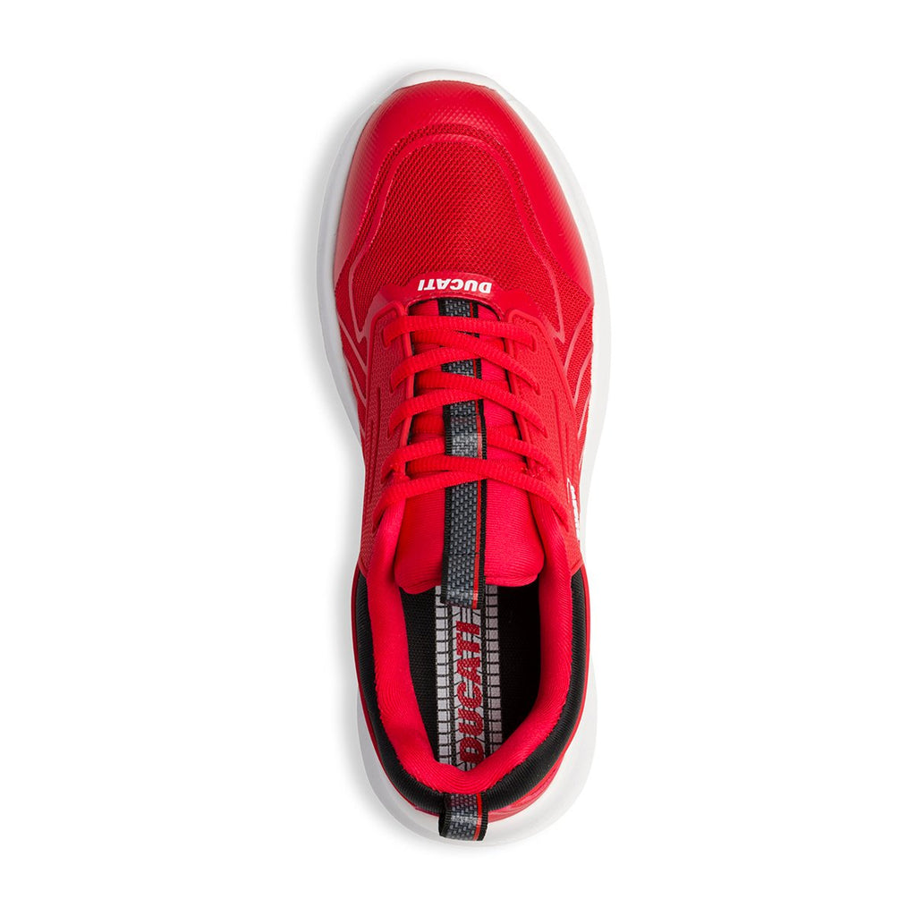 Scarpe da running rosse con logo laterale Ducati Alexis