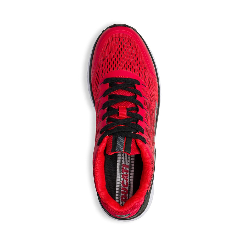 Sneakers rosse in tessuto mesh con logo laterale Ducati Alphonse