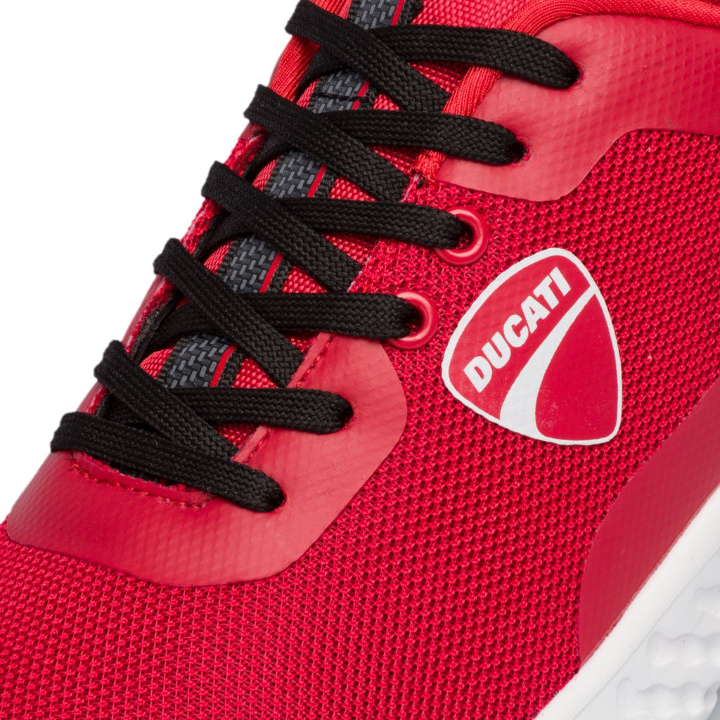 Sneakers rosse con logo laterale Ducati Biondetti