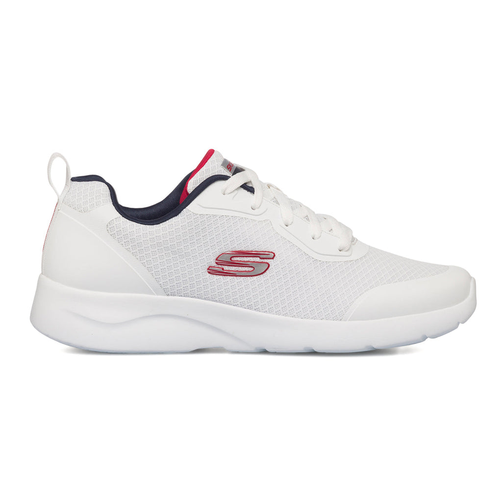 Scarpe da ginnastica bianche con sottopiede Memory Foam e intersuola Lite-Weight Skechers Dynamight