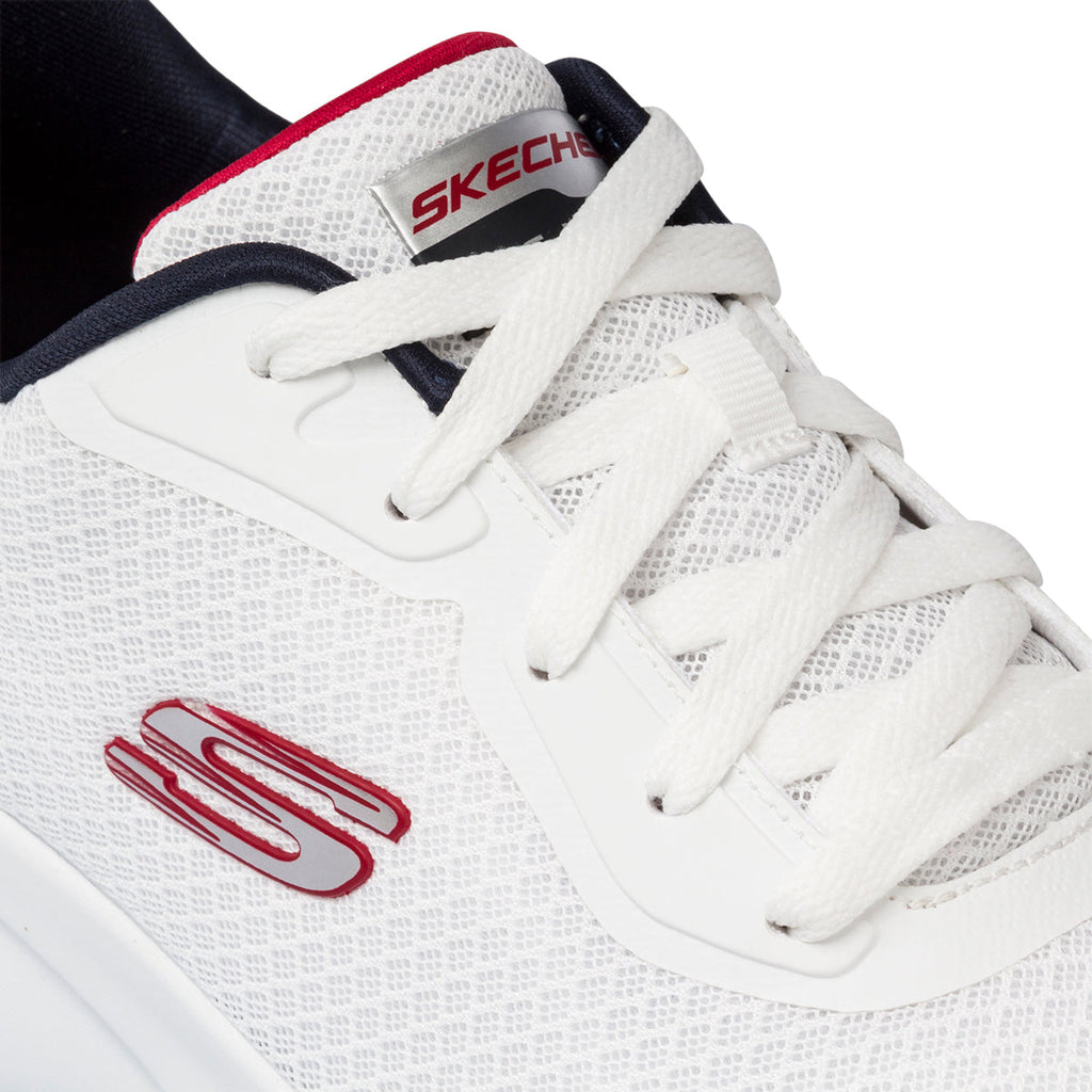 Scarpe da ginnastica bianche con sottopiede Memory Foam e intersuola Lite-Weight Skechers Dynamight