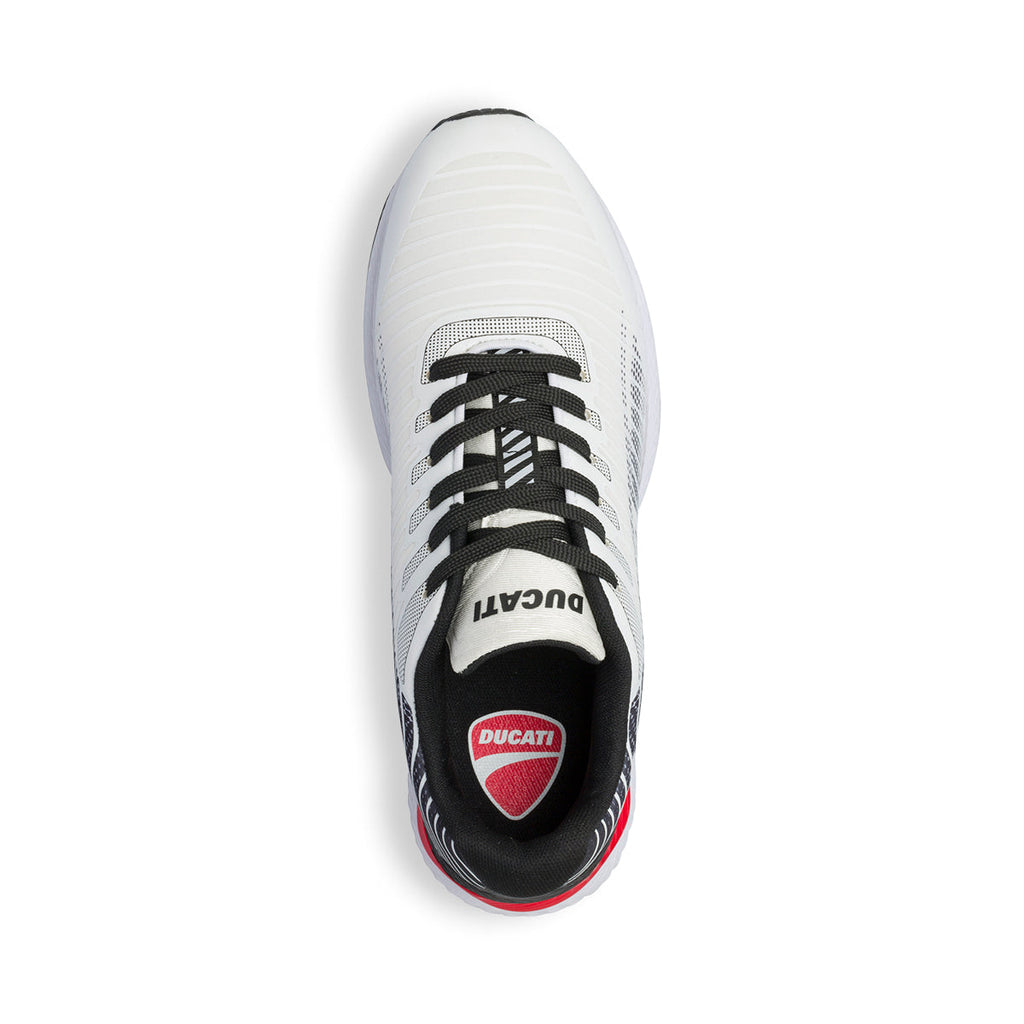 Sneakers bianche da uomo con logo laterale Ducati Balderico 2