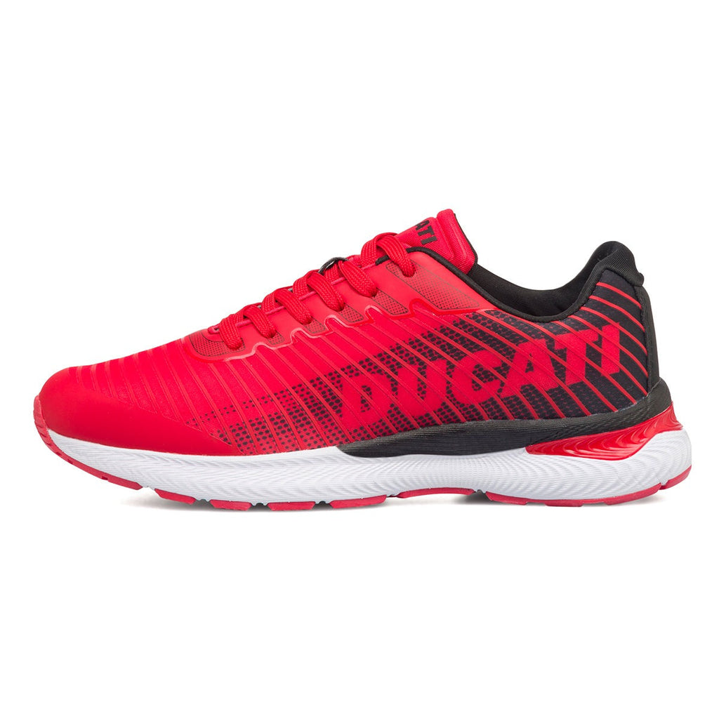 Sneakers rosse da uomo con logo laterale Ducati Balderico 2