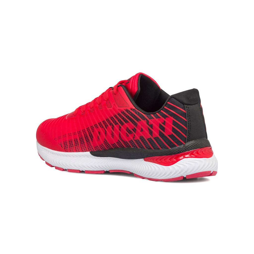 Sneakers rosse da uomo con logo laterale Ducati Balderico 2