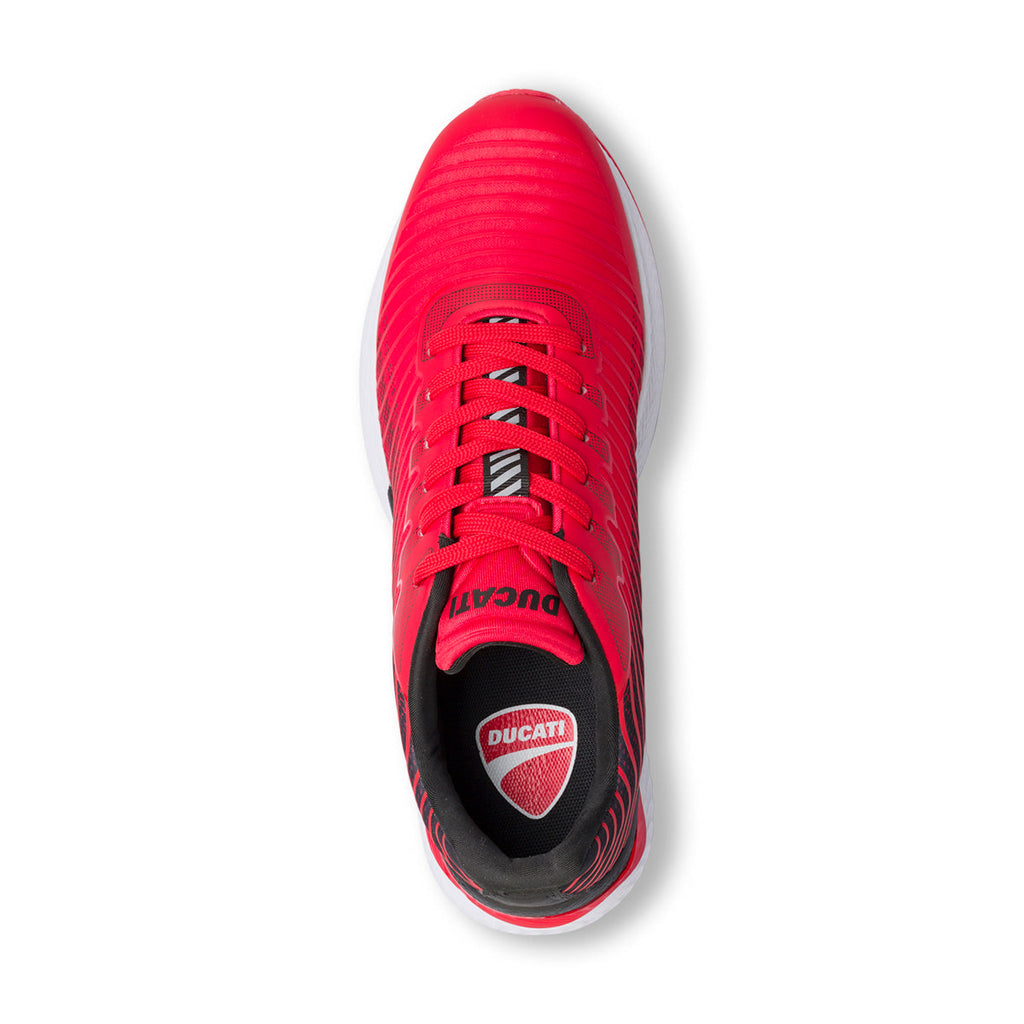 Sneakers rosse da uomo con logo laterale Ducati Balderico 2