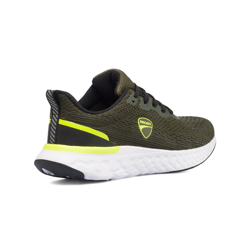 Sneakers verdi da uomo con logo laterale Ducati Doha 2