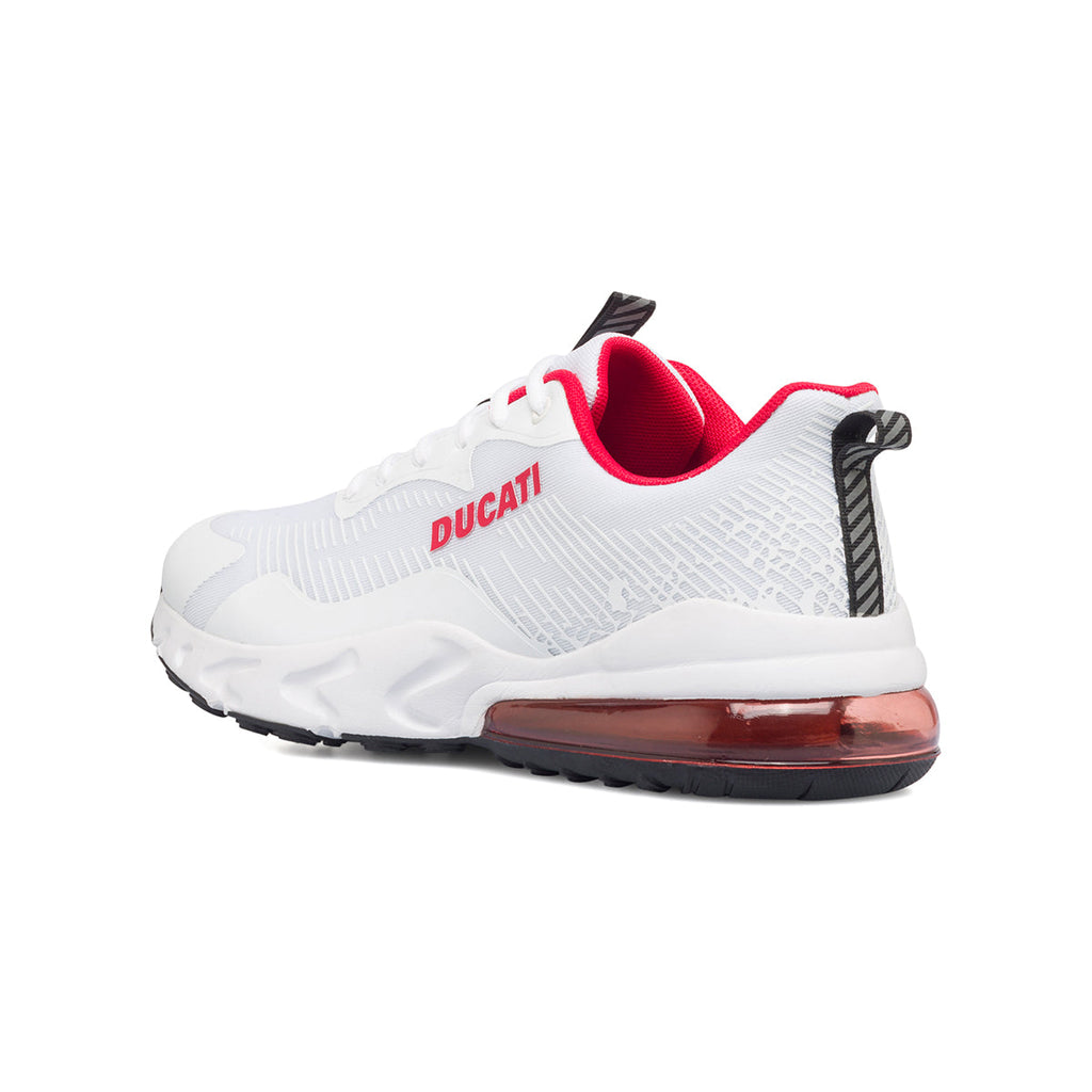 Sneakers bianche da uomo con suola ad aria Ducati D-Bounce