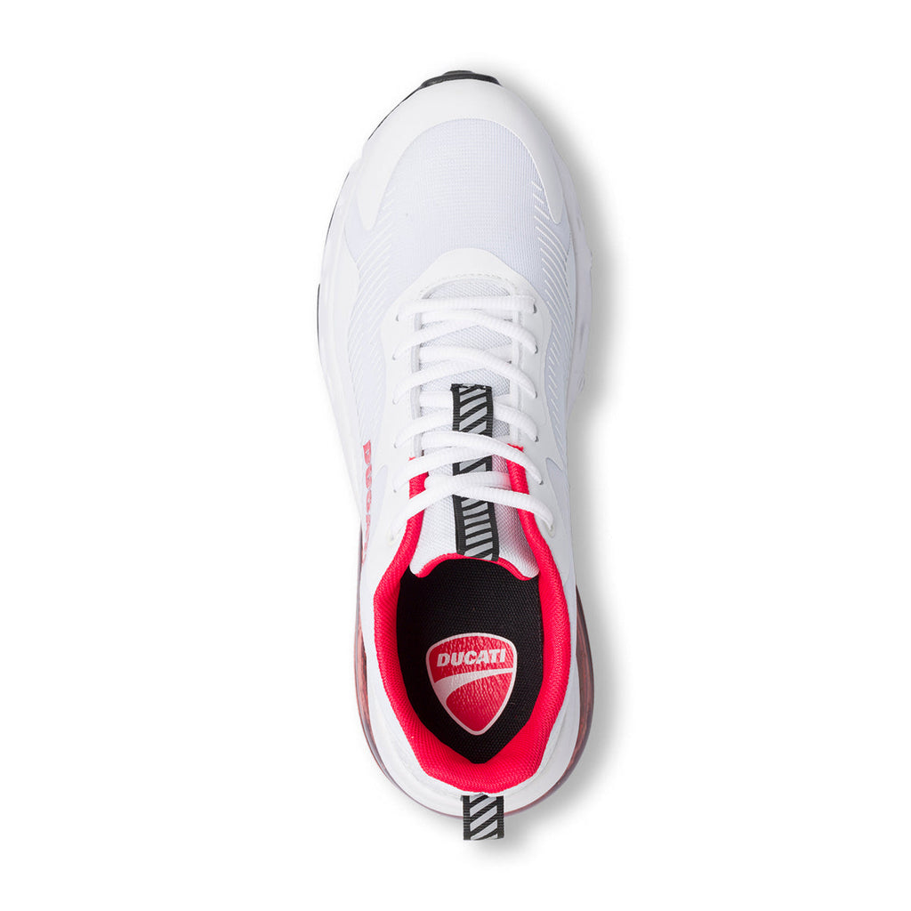 Sneakers bianche da uomo con suola ad aria Ducati D-Bounce