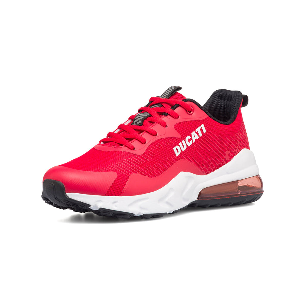 Sneakers rosse da uomo con suola ad aria Ducati D-Bounce