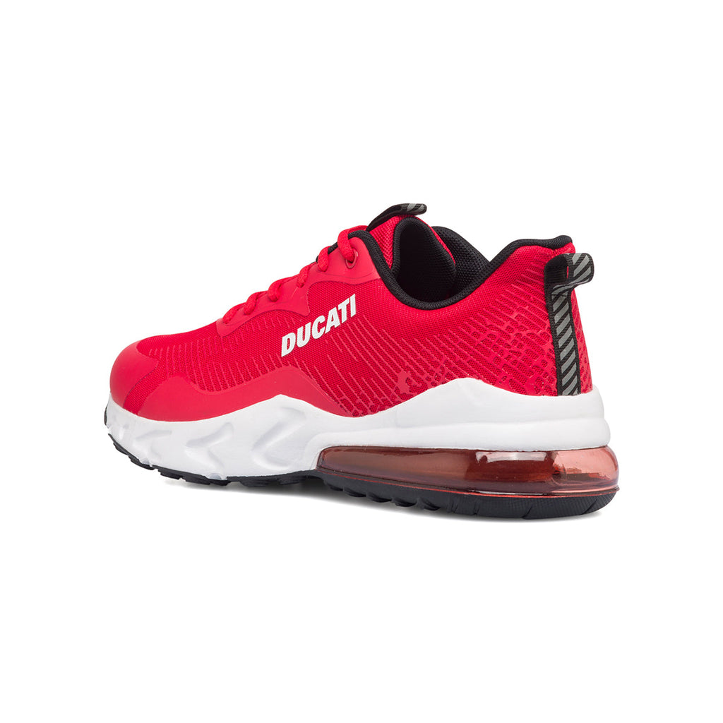 Sneakers rosse da uomo con suola ad aria Ducati D-Bounce