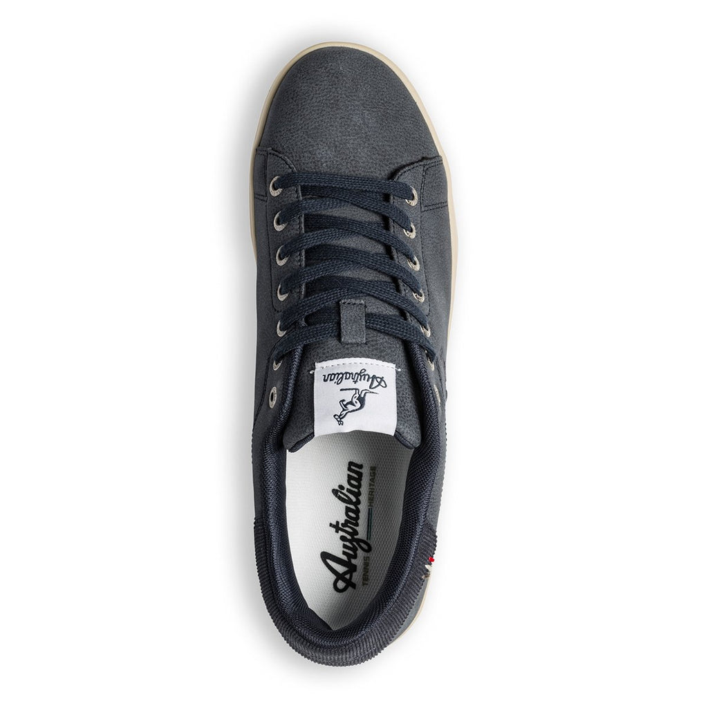Sneakers blu con logo laterale Australian Court Tennis