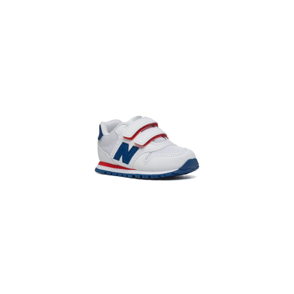 Sneakers bianche in similpelle e tessuto con chiusure in velcro New Balance 500