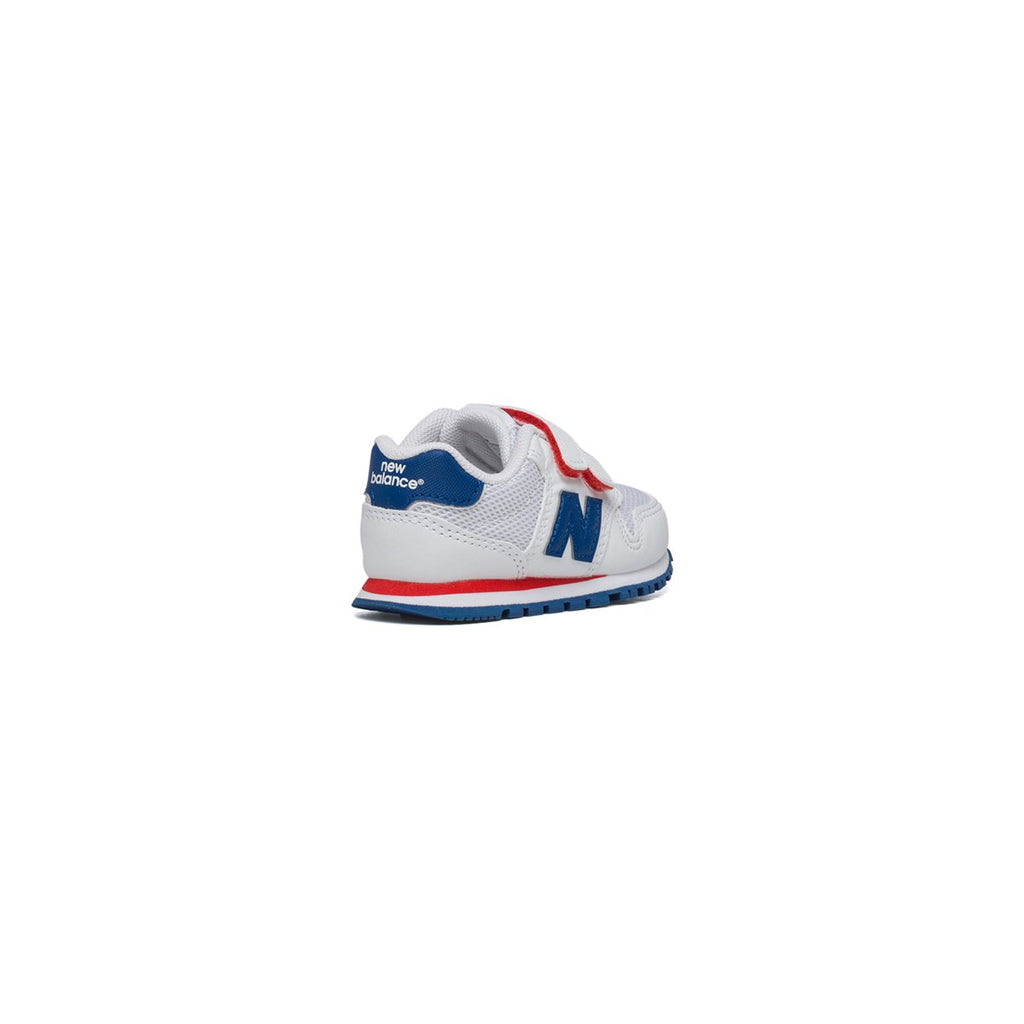 Sneakers bianche in similpelle e tessuto con chiusure in velcro New Balance 500