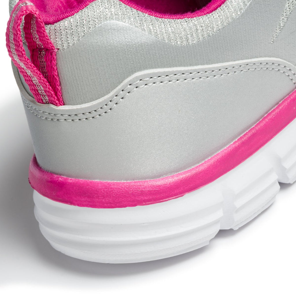 Sneakers argento e fucsia con logo laterale Australian Running Mesh