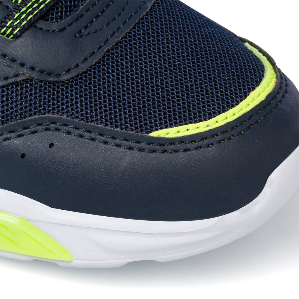 Scarpe da ginnastica blu da bambino con luci nella suola Champion Wave B PS