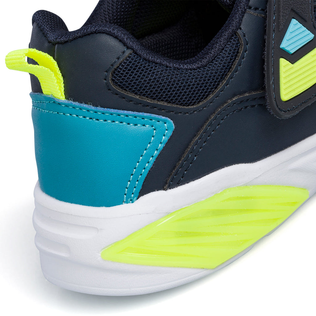 Scarpe da ginnastica blu da bambino con luci nella suola Champion Wave B PS